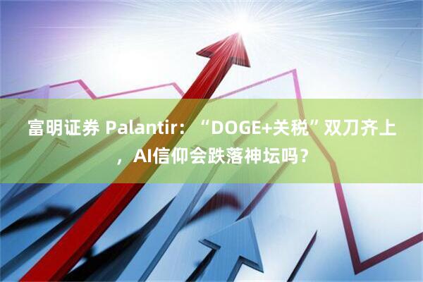 富明证券 Palantir：“DOGE+关税”双刀齐上，AI信仰会跌落神坛吗？